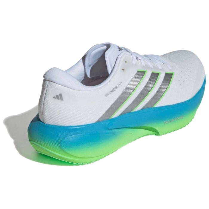 adidas Supernova Rise 3 - Mens Running Shoes - Cloud White/Silver Metallic/Semi Blue Burst