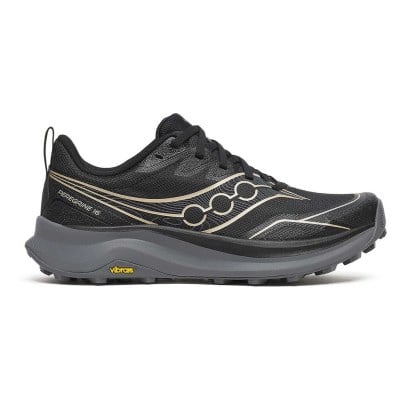Saucony Peregrine 16 - Womens Trail Running Shoes - Black/Carbon