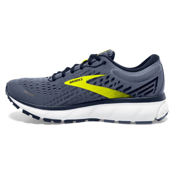 Brooks Ghost 13 - Mens Running Shoes - Grey/Navy/Nightlife