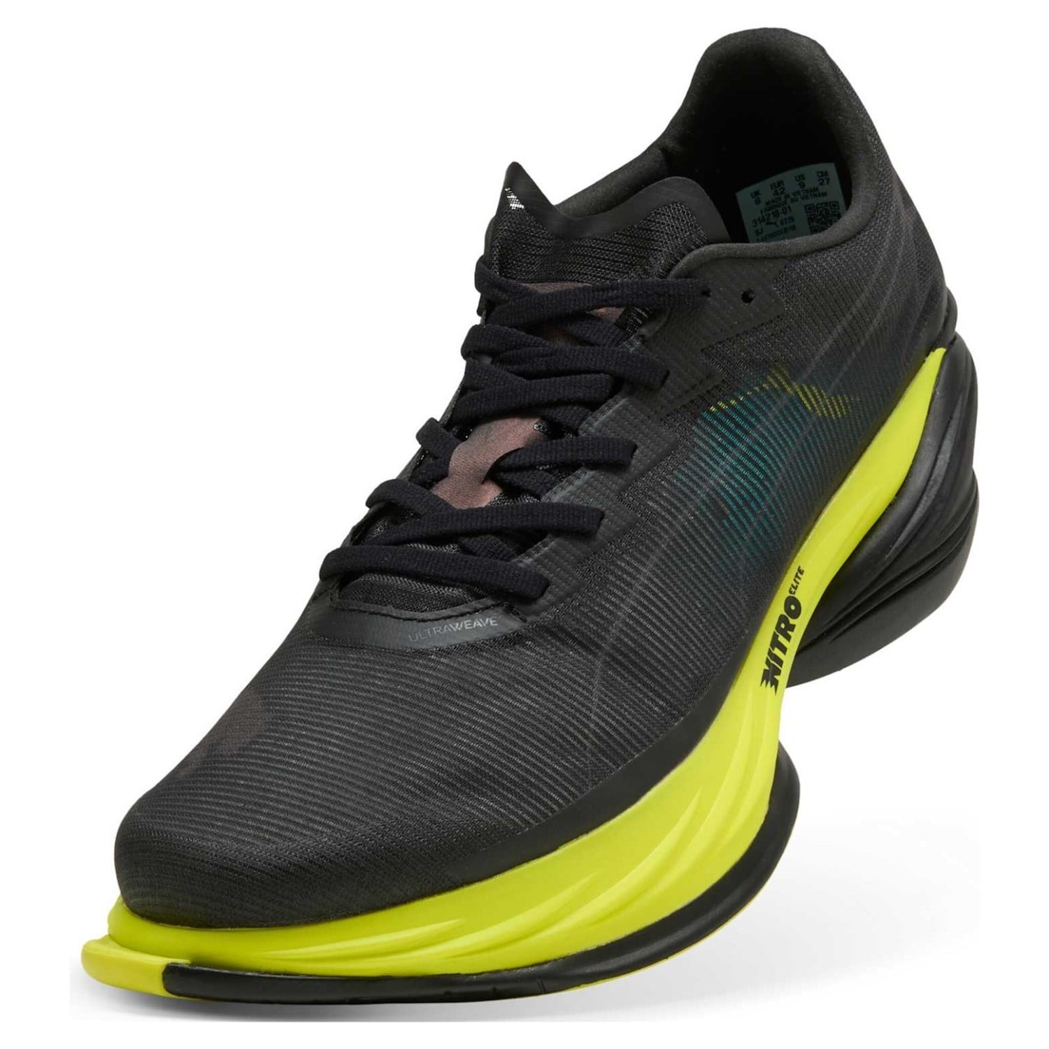 Puma Fast-R 3 Nitro Elite Aston Martin Aramco F1 - Mens Racing Shoes - Black/Lime/Green Lux