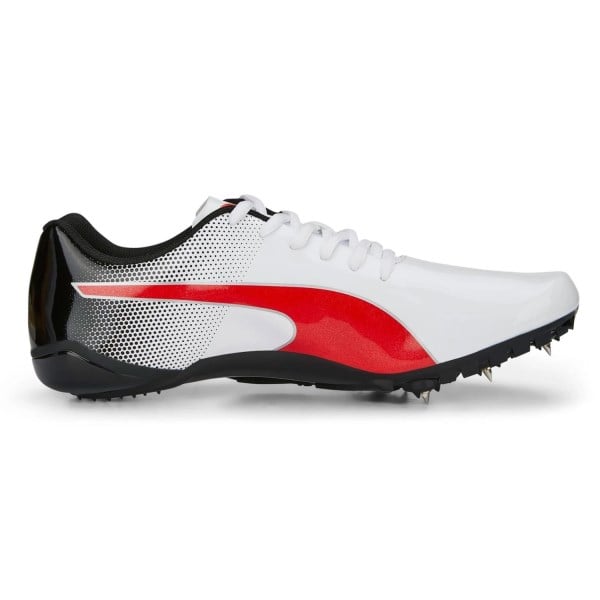 Puma evoSpeed Prep Sprint 3 - Unisex Track Sprint Spikes - White/Black/Red