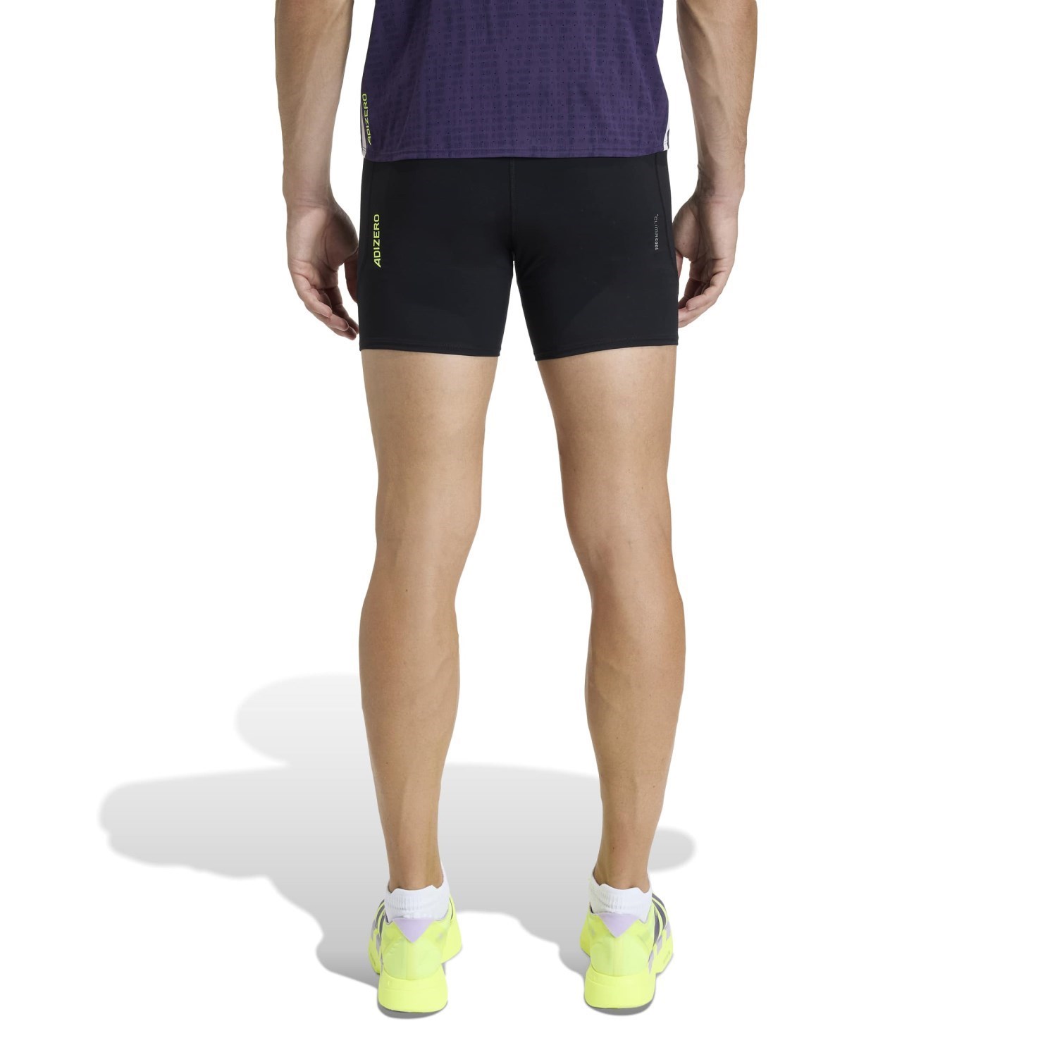 adidas Adizero Mens 7 Inch Running Short Tights with Pockets - Black - image 2