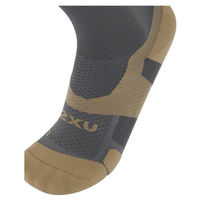 2XU Vectr Light Cushion Crew Running Socks - Turbulence/Pebble - image 3