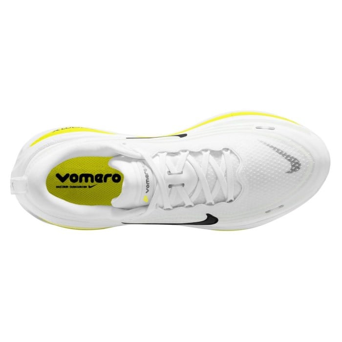 Nike Vomero Plus - Mens Running Shoes - White/Black/Lemon Venom/Electric Yellow - image 6
