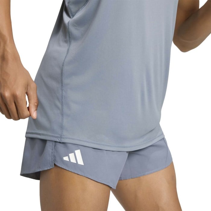 adidas Adizero Essentials Mens Running Shorts - Onix - image 4