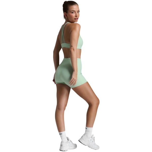 2XU Form Soft Touch Hi-Rise Womens 4 Inch Compression Shorts - Digital Mint/Digital Mint
