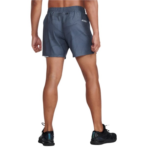 2XU Aero 5 Inch Mens Running Shorts - Turbulance/Silver Reflective