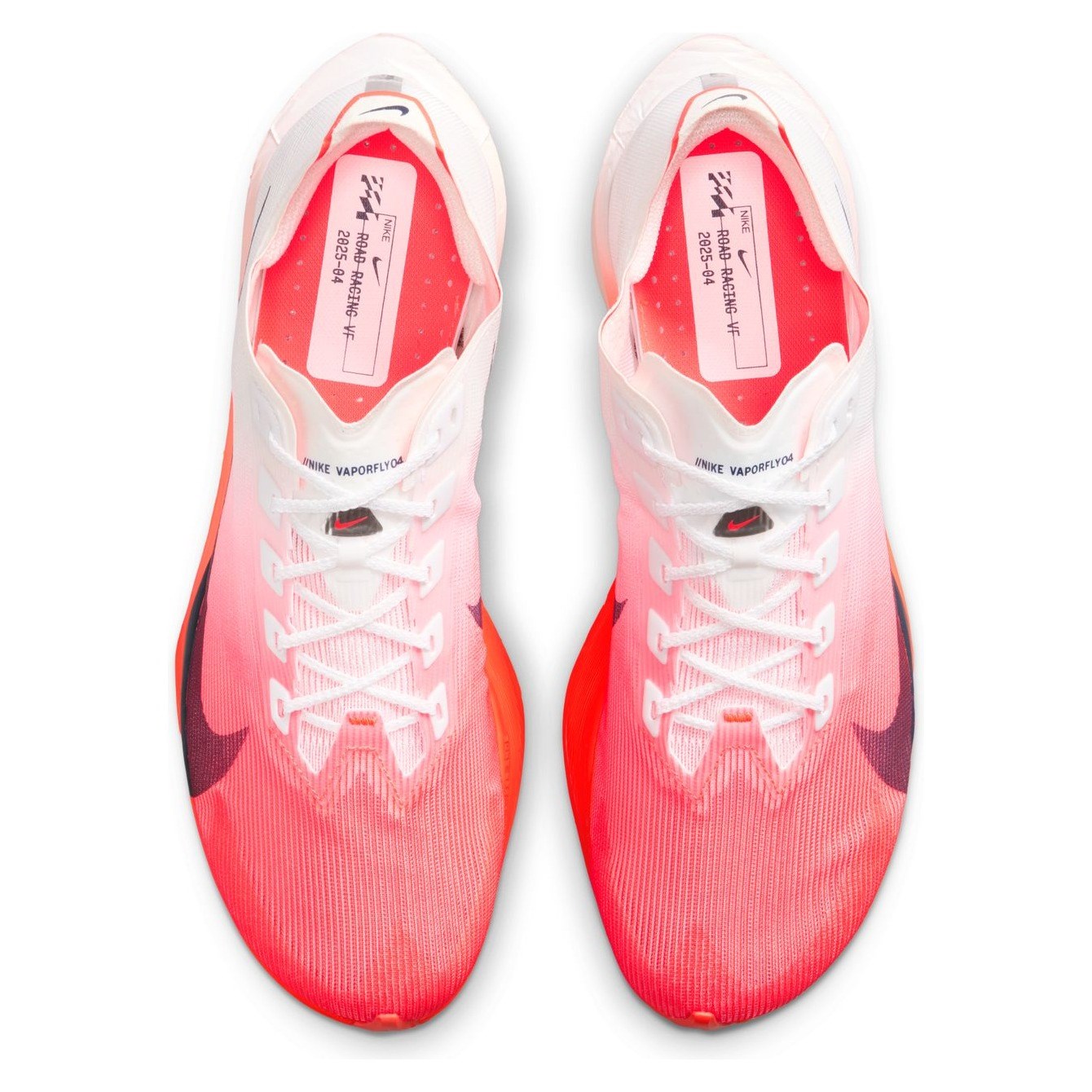 Nike ZoomX Vaporfly 4 - Mens Racing Shoes - White/Midnight Navy/Bright Crimson