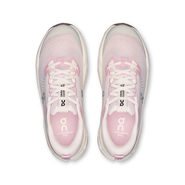 On Cloudsurfer Trail 2 - Womens Trail Running Shoes - Lily/Gardenia