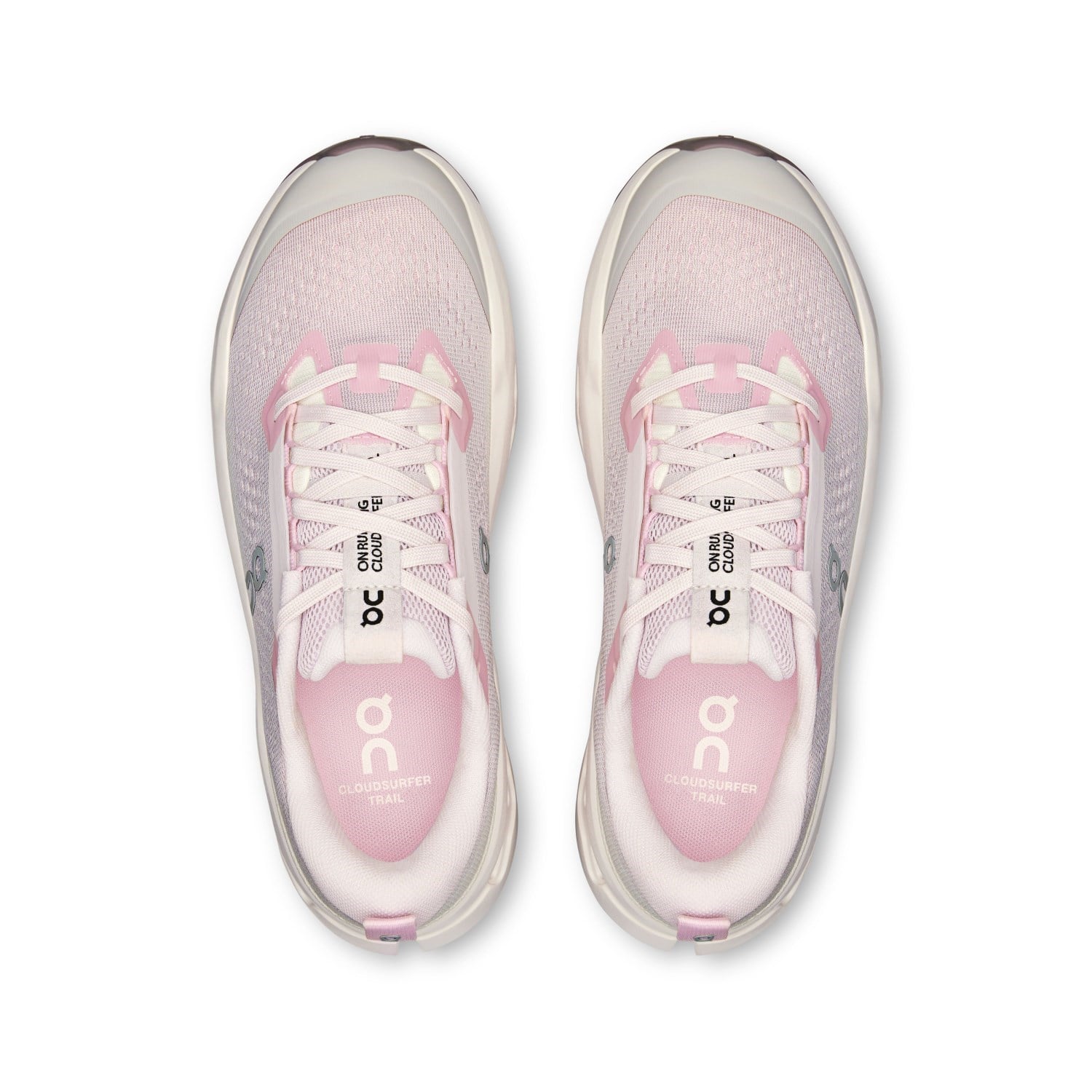 On Cloudsurfer Trail 2 - Womens Trail Running Shoes - Lily/Gardenia