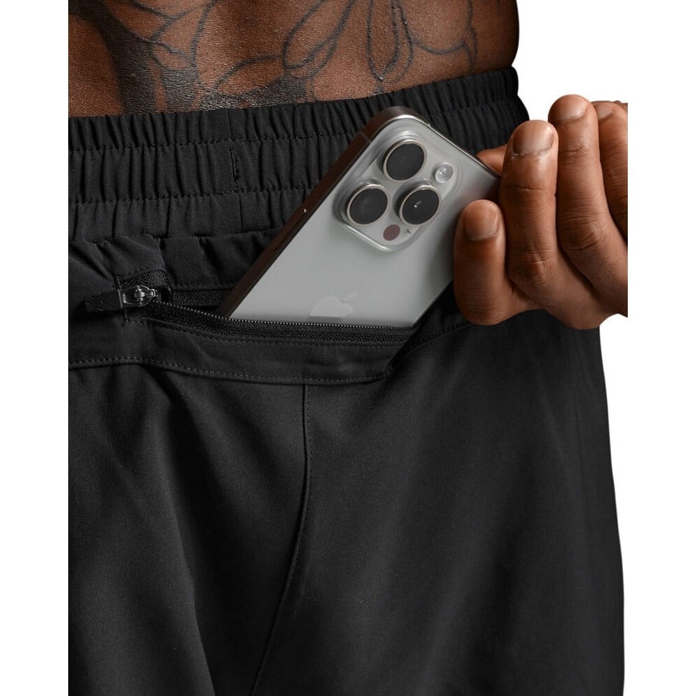 2XU Aero 5 Inch Mens Running Shorts - Black/Silver Reflective - image 5