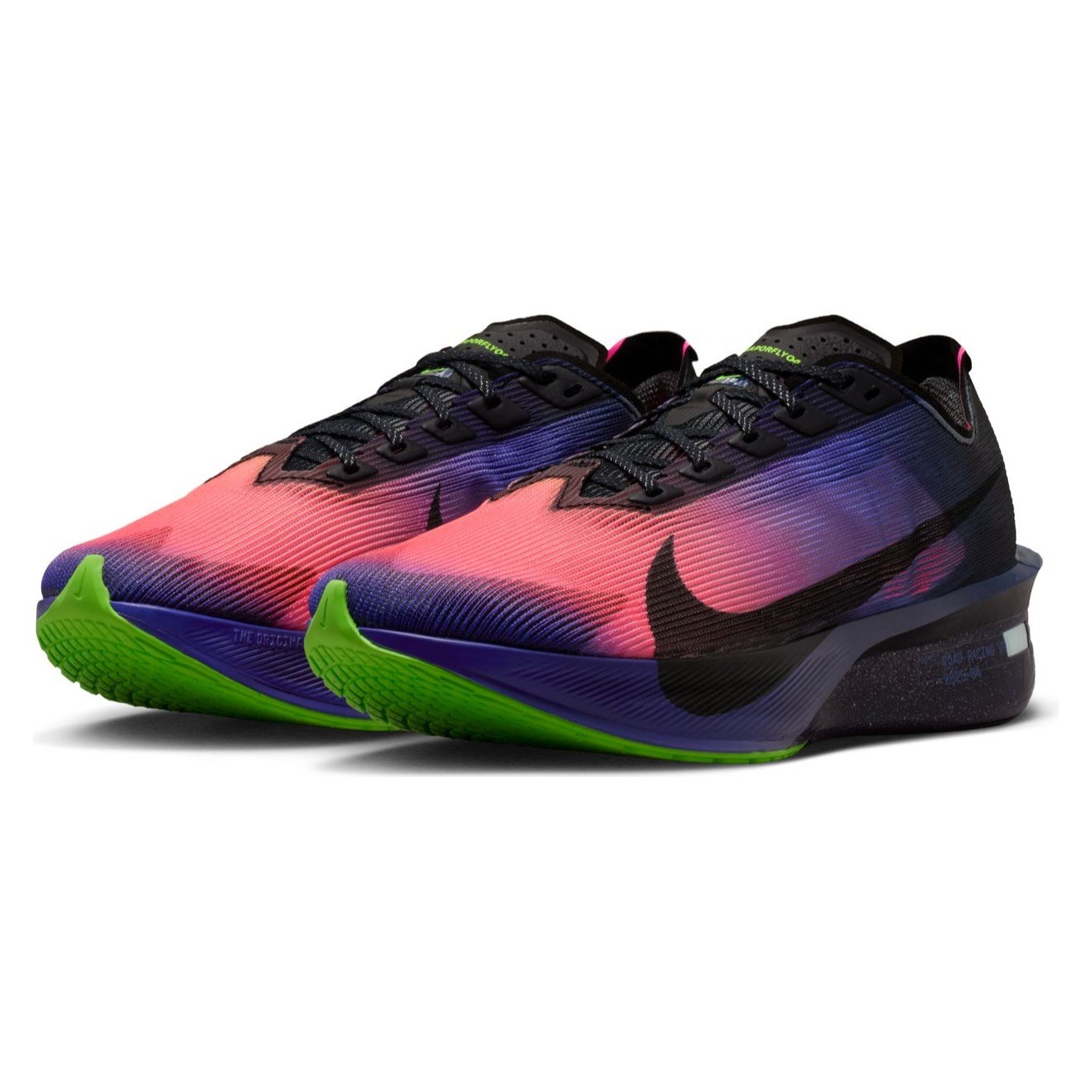 Nike ZoomX Vaporfly 4 - Womens Racing Shoes - Dark Obsidian/Black/Purple Dynasty