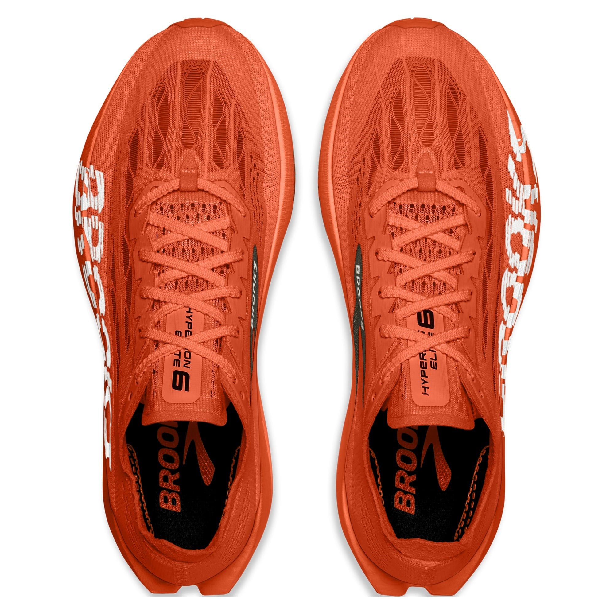 Brooks Hyperion Elite 6 - Unisex Racing Shoes - Tigerlily/Red/White - image 4