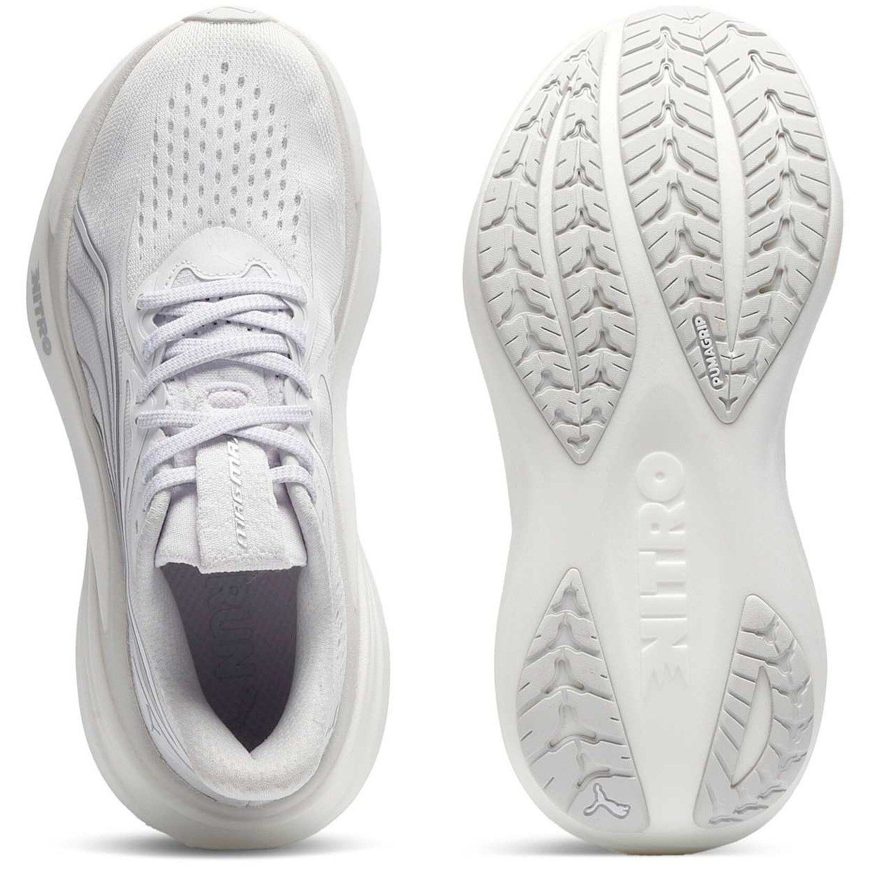 Puma MagMax Nitro 2 - Womens Running Shoes - Puma White/Puma Silver