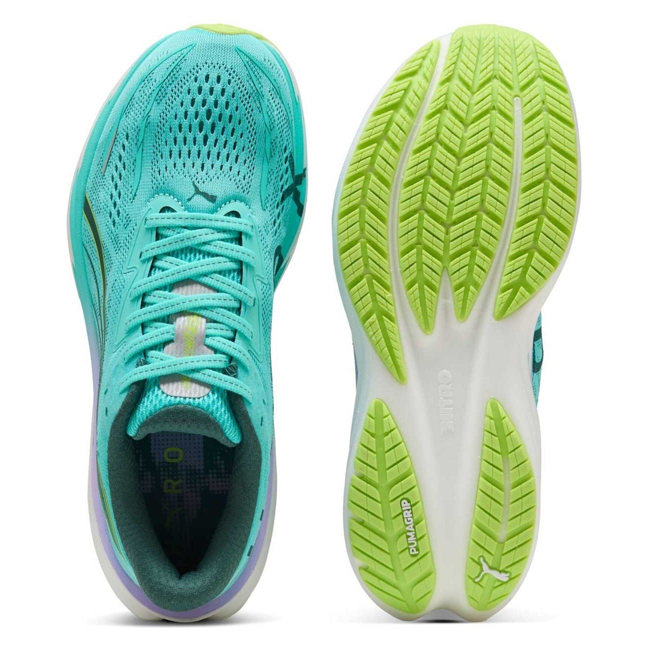 Puma Velocity Nitro 5 Hyrox - Womens Running Shoes - Intense Mint/Light Lavender - image 3