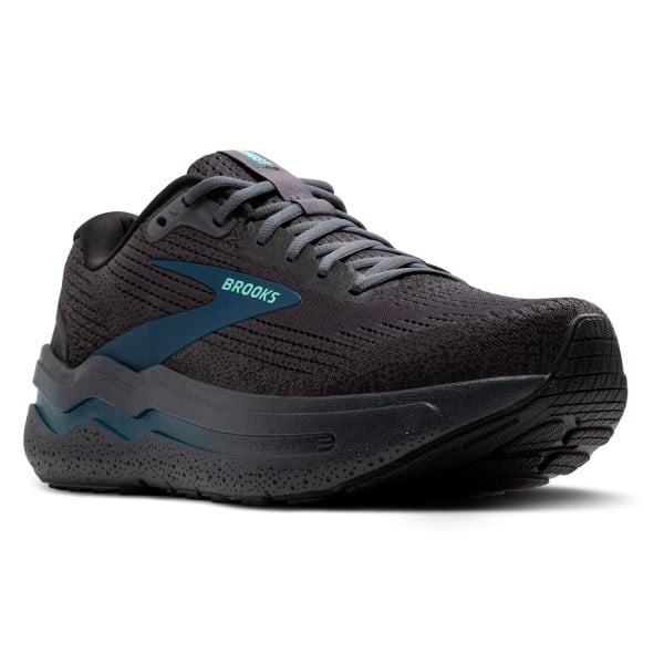 Brooks Ghost Max 2 - Mens Running Shoes - Ebony/Cockatoo/Blue Sap