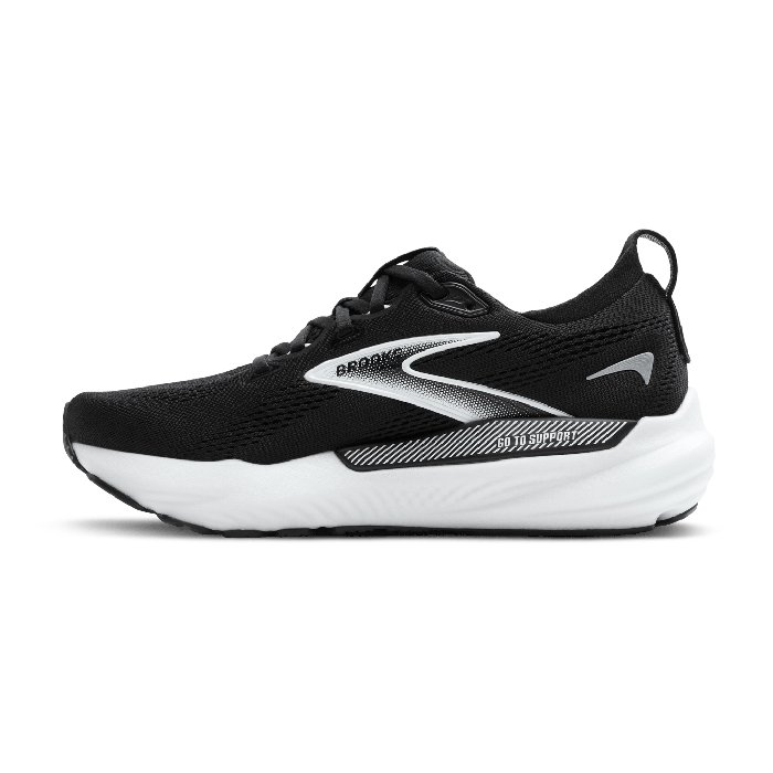 Brooks Glycerin GTS 22 - Mens Running Shoes - Black/White