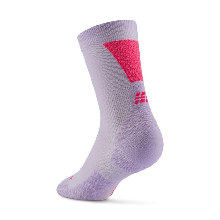 CEP Core Run Ultralight 4.0 Mid Cut Mens Socks - Lilac/Pink