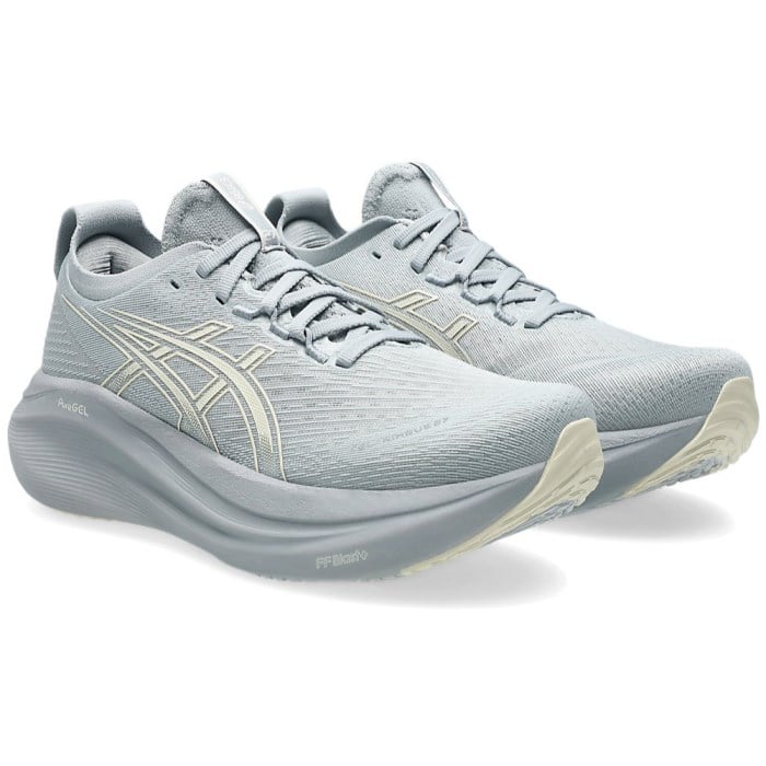 Asics Gel Nimbus 27 - Womens Running Shoes - Piedmont Grey/Cream