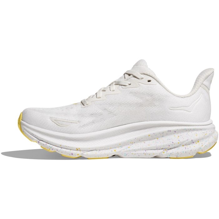 Hoka Clifton 9 - Womens Running Shoes - White/Lemonade