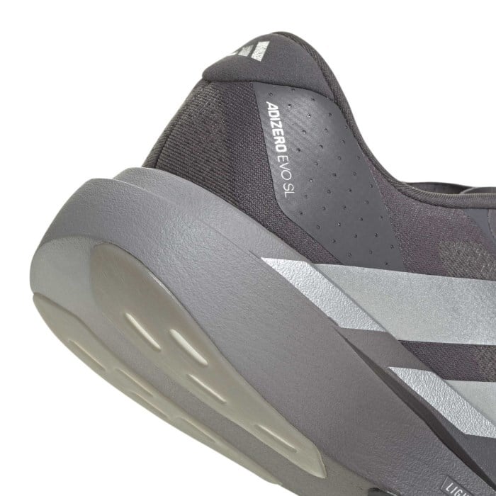 adidas Adizero Evo SL - Mens Running Shoes - Grey Strata/Silver Metallic/Light Granite - image 8
