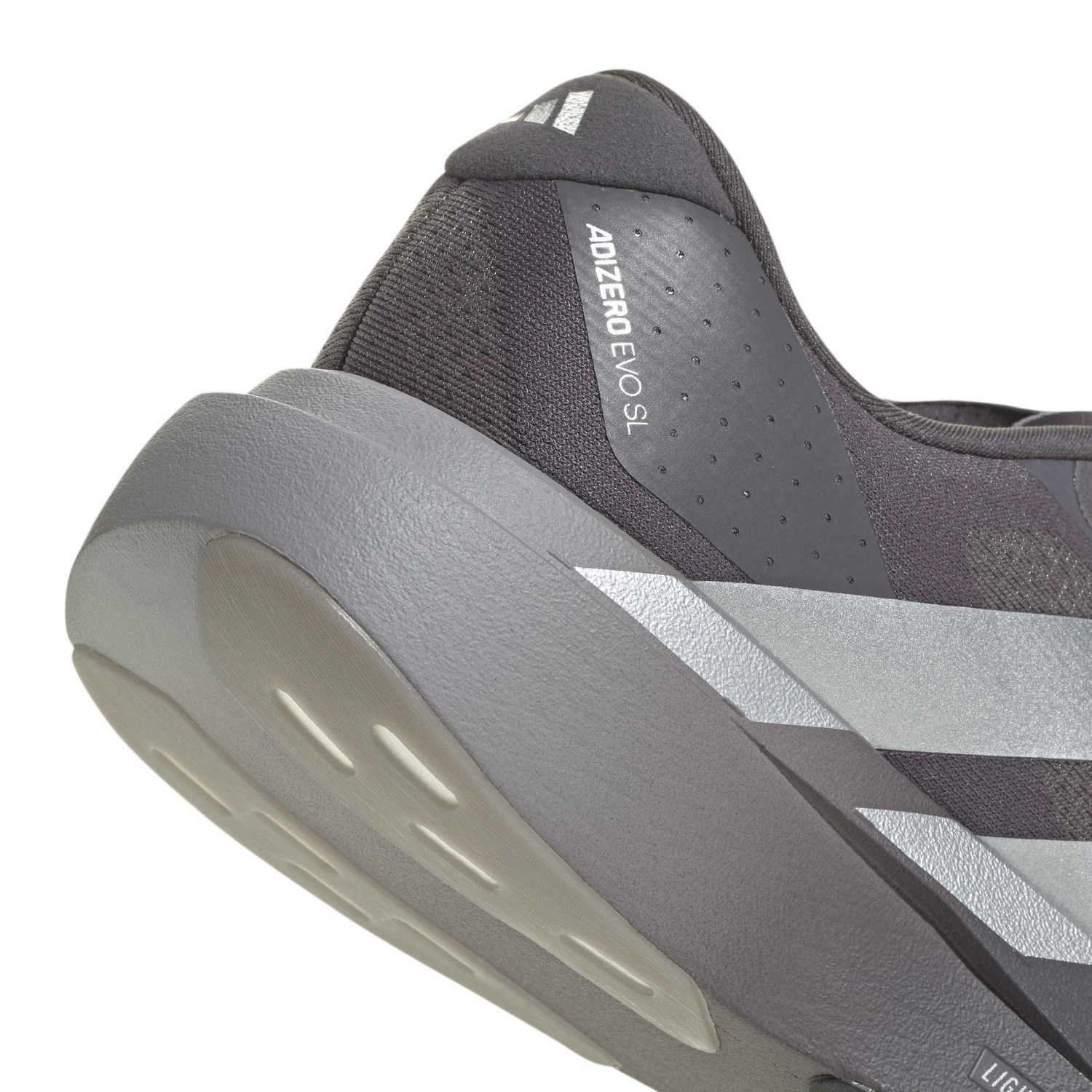adidas Adizero Evo SL - Mens Running Shoes - Grey Strata/Silver Metallic/Light Granite - image 8