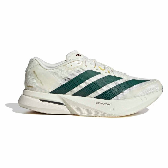 adidas Adizero Boston 13 - Mens Running Shoes - Off White/Collegiate Green/Royal Blue
