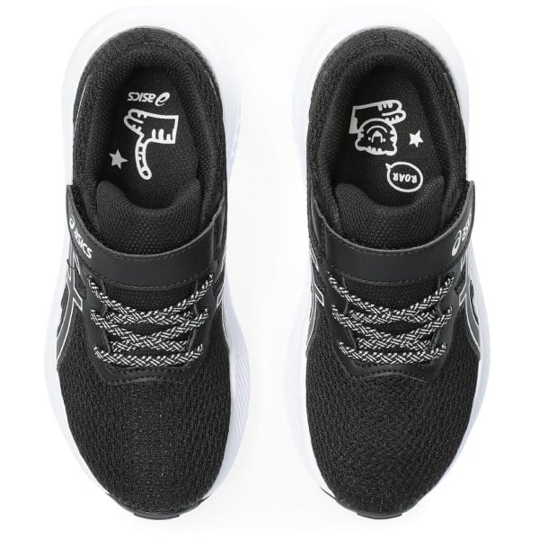 Asics Pre Excite 10 PS - Kids Running Shoes - Black/White