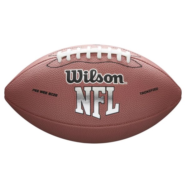 Wilson NFL MVP Pee Wee Kids Football - Brown/White