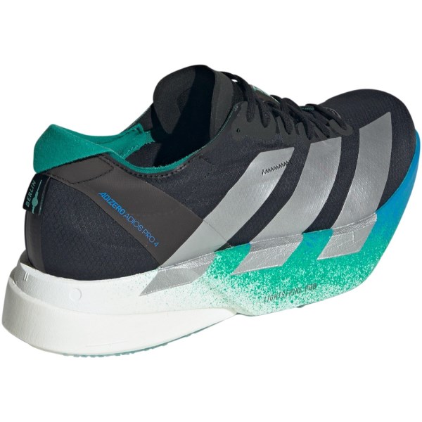 adidas Adizero Adios Pro 4 Berlin - Mens Racing Shoes - Core Black/Matte Silver/Glory Green