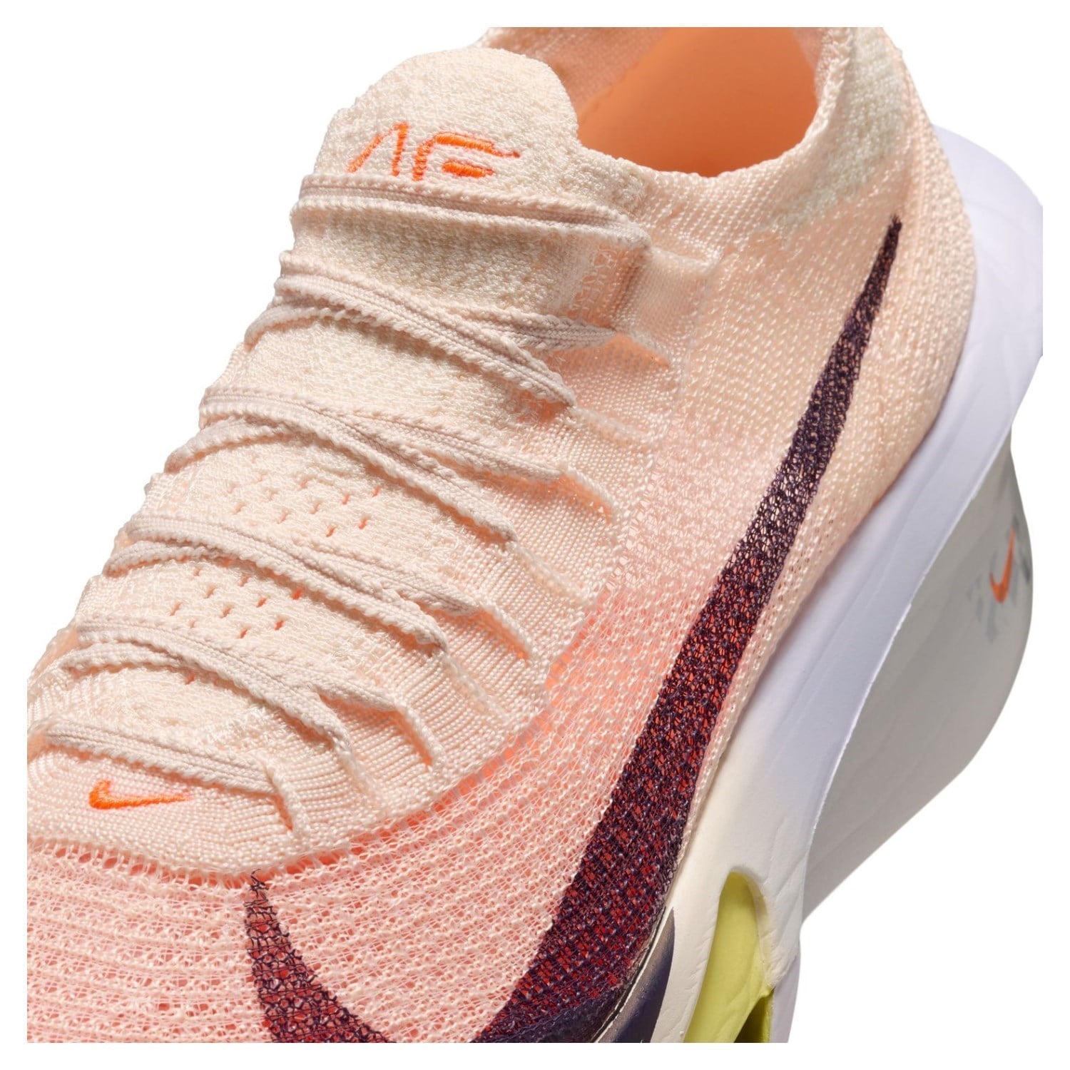 Nike Air Zoom Alphafly 3 - Womens Racing Shoes - Chalk/Purple Dynasty/Hyper Crimson - image 8