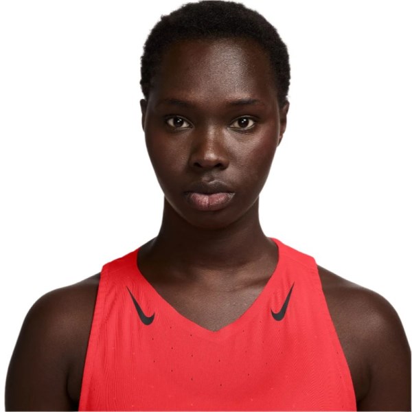 Nike Dri-Fit Aeroswift Womens Running Singlet - Crimson/Black