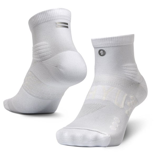SHYU Quarter Crew Racing Socks - White/White/White