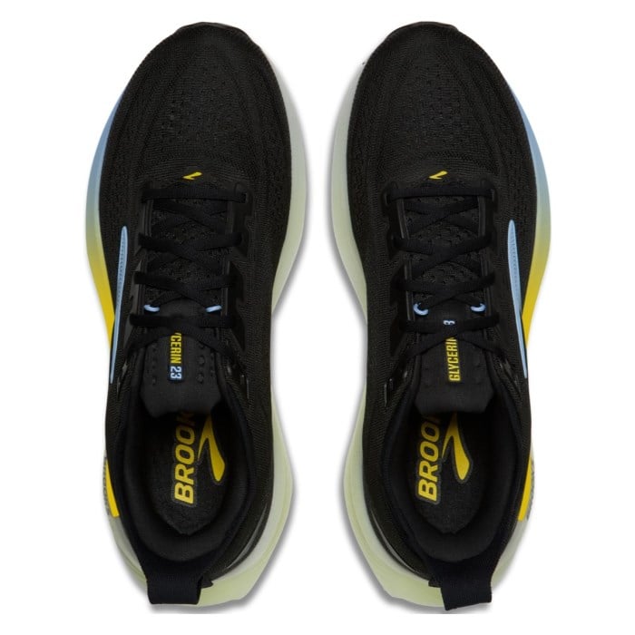 Brooks Glycerin 23 - Mens Running Shoes - Black/Cyber Yellow/Night - image 3