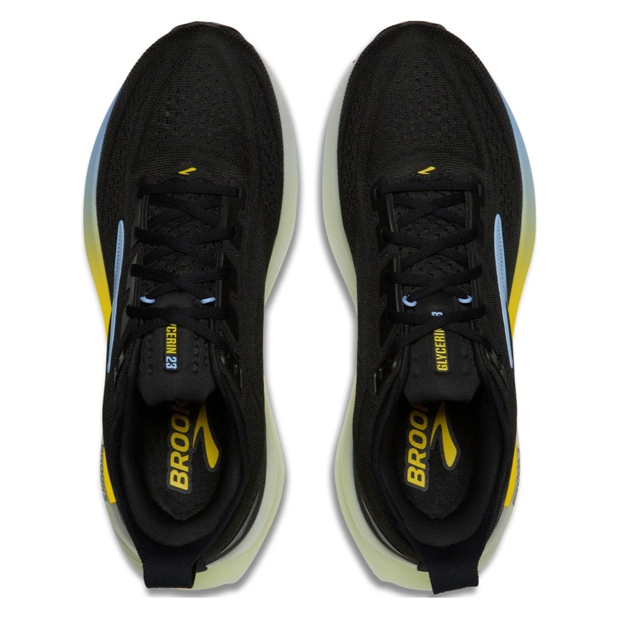 Brooks Glycerin 23 - Mens Running Shoes - Black/Cyber Yellow/Night - image 3
