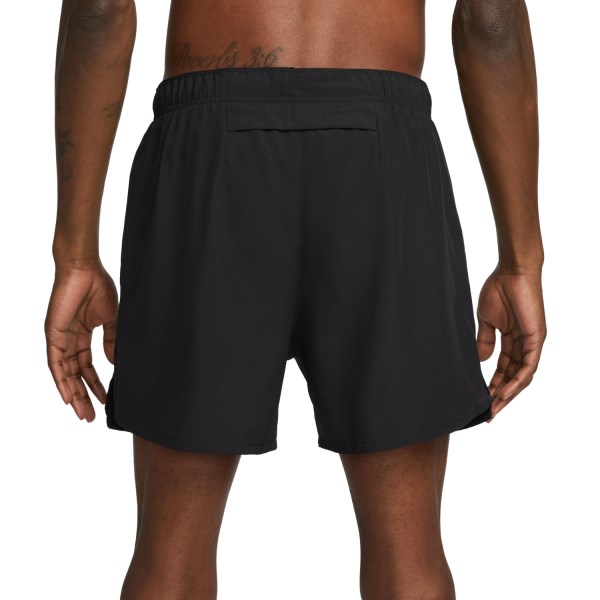 Nike Dri-Fit Challenger 5 Inch Brief-Lined Mens Running Shorts - Black/Reflective Silver