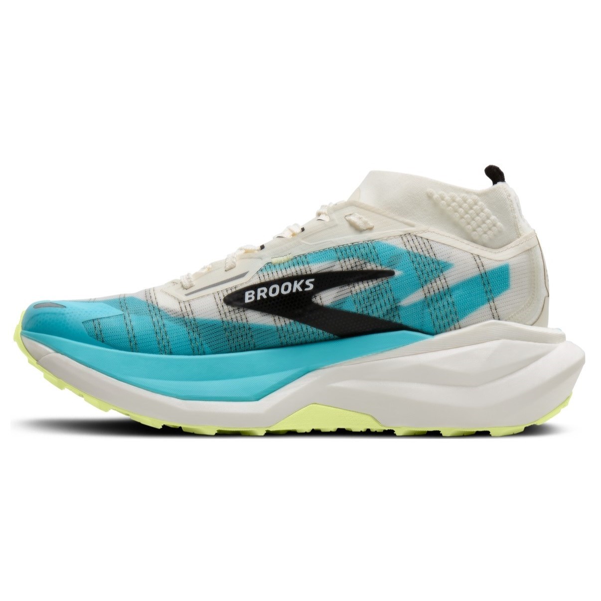 Brooks Cascadia Elite - Unisex Trail Racing Shoes - Star White/Bluefish/Black