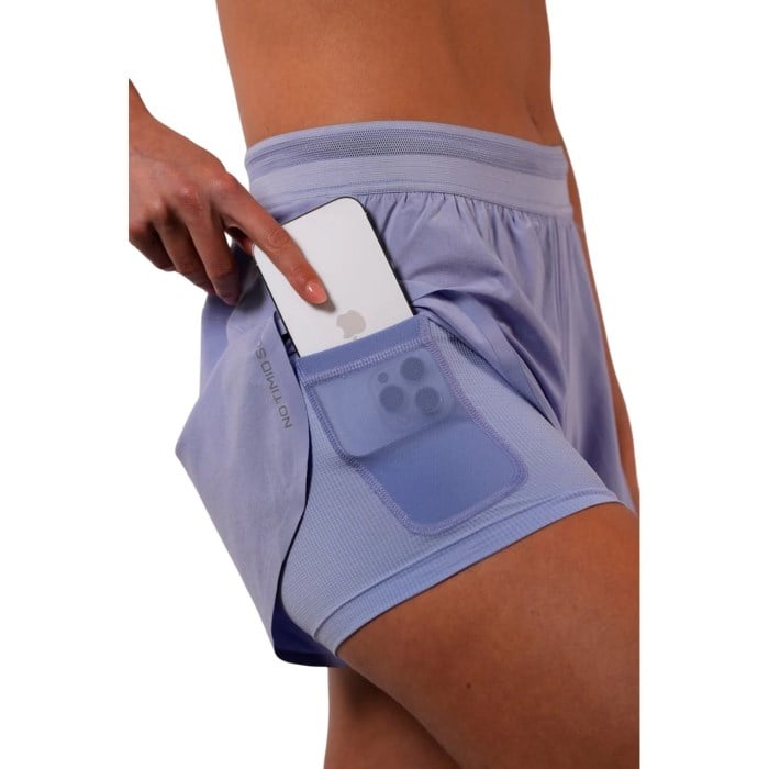 No Timid Souls FLOWDRY 3 Inch Womens Lined Shorts - California Sky