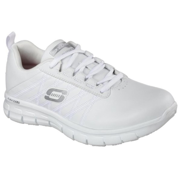 Skechers Sure Track Erath - Womens Slip Resistant Work Shoes - White