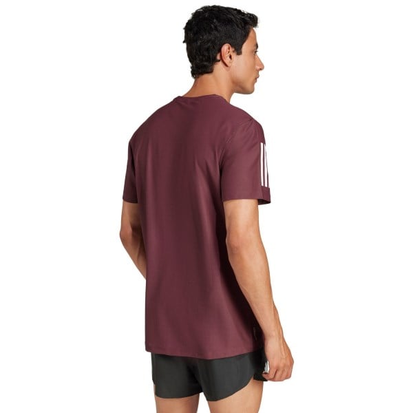 Adidas Own The Run T-Shirt - Mens - Aurora Ruby