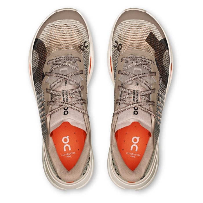 On Cloudultra Pro - Mens Trail Running Shoes - Cinder/Pearl