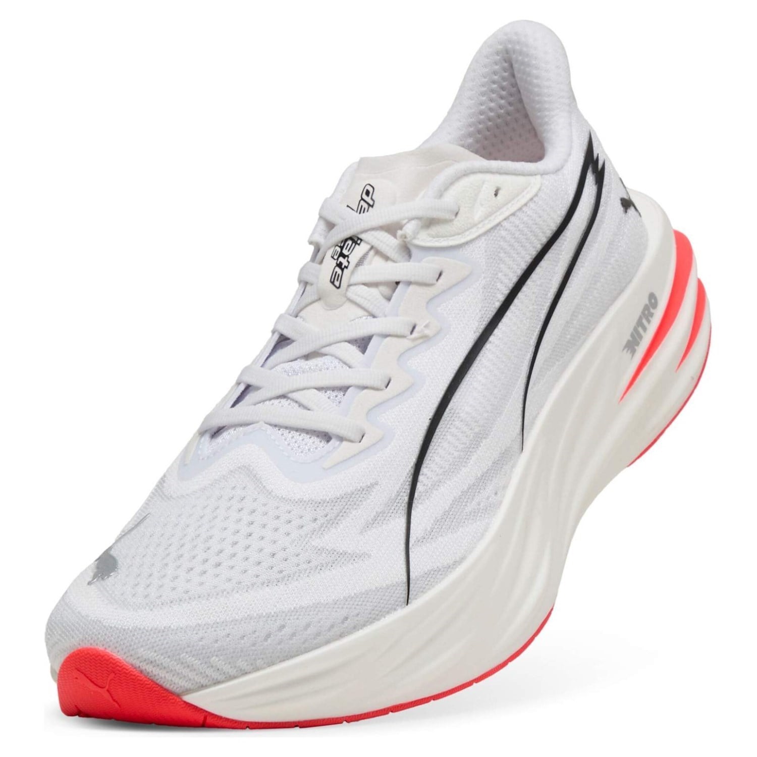 Puma Deviate Pure Nitro - Mens Running Shoes - White/Ultra Red - image 4