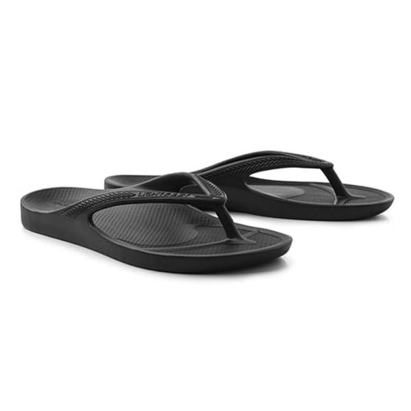 Lightfeet Revive Unisex Recovery Thongs - Black