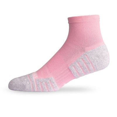 Lightfeet Performance Unisex Quarter Length Socks - Soft Pink
