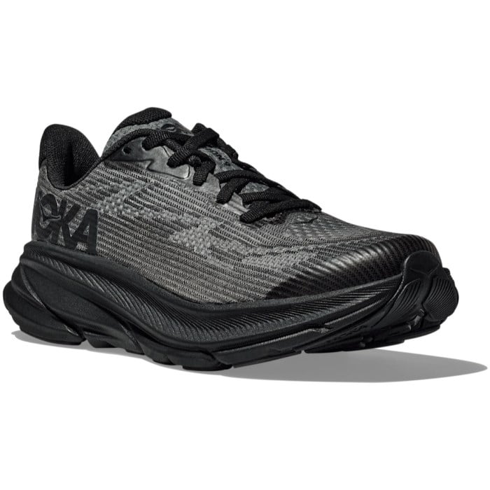 Hoka Clifton 9 - Kids Running Shoes - Black/Carbon