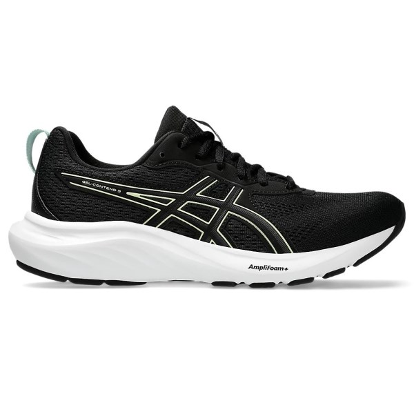 Asics Contend 9 - Womens Running Shoes - Black/Light Celadon