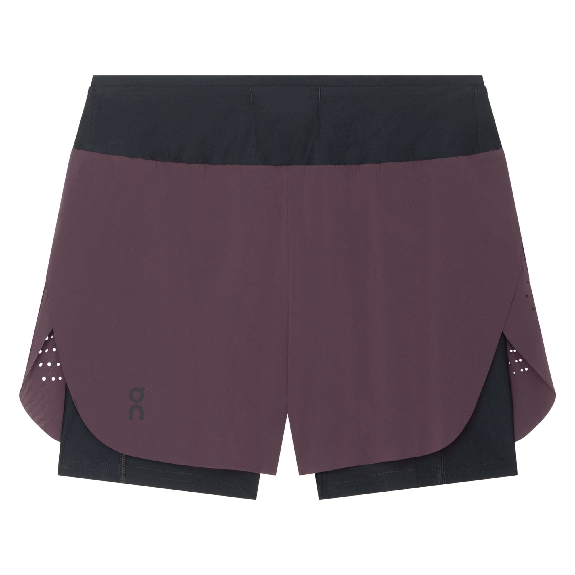 On Zero Womens 2-In-1 Running Shorts - Urchin/Black - image 4