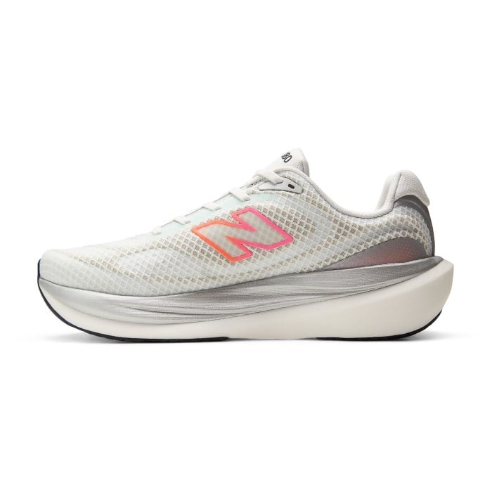New Balance 1080v15 Breathe - Mens Running Shoes - White/Pink Heat/Tangerine Heat - image 3