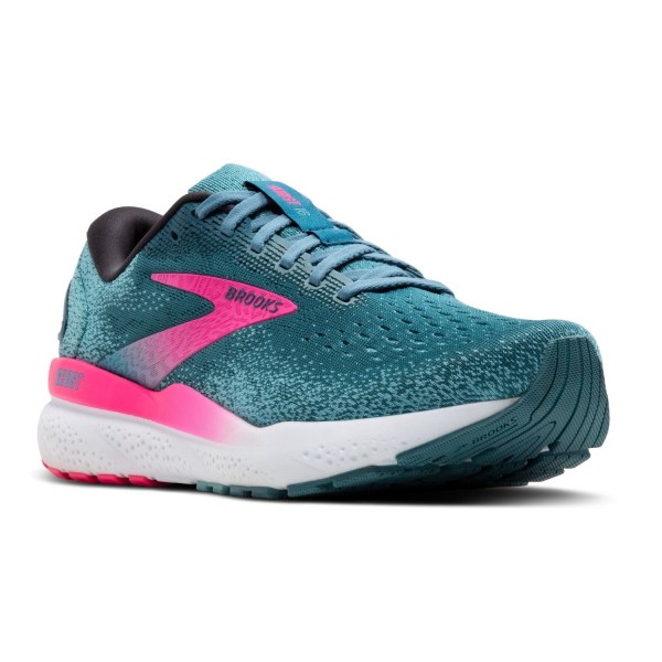 Brooks Ghost 16 - Womens Running Shoes - Blue/Pink/Moroccan Blue