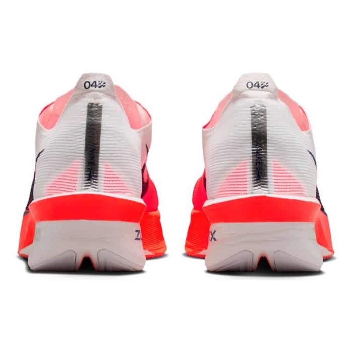 Nike ZoomX Vaporfly 4 - Mens Racing Shoes - White/Midnight Navy/Bright Crimson